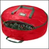 Torby do przechowywania organizacja domowa Housekee Garden Christmas Wreath Bag Pock Office Office Coler Pojemnik Dostawa 2021 5wi6r