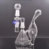 Recycler Glass Bong Tornado Hookah Rökning Vattenrör Bongs med Reclaim Catcher Adapter 6 tum 1Set