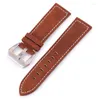 Watch Bands 18mm/20mm/22mm/24mm Vintage Strap Genuine Leather Band Accessories Frosted Watchbands For Women Men Deli22