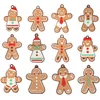 Kerstdecoraties Gingerbread Man Hangende decoratiescene Set feestelijke sfeer