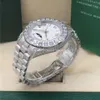 Full diamond white Roman President Watch 2288238 18K white gold men automatic Box