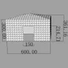 Neuankömmling, schwarz, 8 x 8 x 3, 8 m, schwarzes Würfelzelt, aufblasbares kubisches Festzelthaus, quadratisches Partykino-Gebäude, individuell angepasst267y