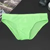 Sexy Men's Underwear One-piece Ultra-thin Transparent Ice Silk Men's Briefs Low Waist Sexy Shorts Men Elastic Underpants G220419