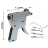 Roestvrijstalen handmatige ontgrendelingstool deuropener (UP) slotenmaker benodigdheden slot demontage pin flip key vice remover lock pick gun kit