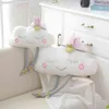 Nouvelle peau amicale blanc nuage étoile lune ailes d'ange doux rempli décor coussins mignon bébé ciel coussin Pc J220704