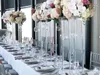 10st Ny Elegant Tall Acrylic Clear Transparenta Wedding Centers Flower Stand för bröllopsbordets mittpunkt dekoration