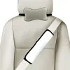 UPS Sublimation Blanks White Party DIY Couverture de coussin de ceinture de sécurité de voiture en néoprène Coussinets de sangle d'épaule de remplacement confortables Ceintures de sécurité universelles pour voitures Sangles d'épaule