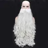 Christmas Wigs White Long Curly Hair Festival Wig Wholesale