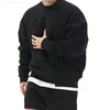 Mens Fitness Sweatshirt Long Sleeve Autumn Casual gym Tops Bodybuilding training Tracksuits Solid Loose Cotton Sweatshirts G220729
