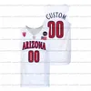 CeoA3740 Custom Arizona Wildcats 2021-22 White College Basketball Jersey Andre Iguodala Deandre Ayton Aaron Gordon Justin Kier Azuolas Tubelis