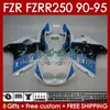 Kit de corpo para yamaha fzrr fzr 250r 250rr fzr 250 fzr250r fzr-250 143no.22 fzr-250r fzr250 rr rr 90 91 92 93 94 95 95 fzr250rr 1990 1991 1992 1993 1994 1995 Fakeing