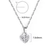 Pendant Necklaces Shiny Lover Heart Lock Necklace Cubic Zirconia Charm For Birthday Gifts Friends Collier AccessoriesPendant