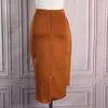 スカート女性ハイウエストファッションペンシルボディボディコンスリムミディマデストメスブラックパッケージヒップジュペスファラドエレガントインディースタイルスカートスカート