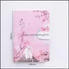 Notepads Notes Office School Supplies Business Industrial Japanese Cherry Blossom Hand Account Book Fresh Girl Thickened Grid Diary Notebo