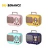 Mini Bluetooth -högtalare Cartoon Cute Pet Portable Wireless Speakers Audio Subwoofer med Breathing Light Support TF SD -kort vackert förpackat för gåva