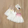Girl's Dresses Princess Tutu Dress Toddler Baby Girls With Sequin Ribbon Sundress Sleeveless Strap Ball Gown Party Children ClotheGirl's