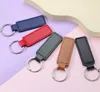 PU Leather Keychain Metal Keyring Car Keychains Pendant Personalise Gift Key Chain Wholesale 10 Colors BBB15031