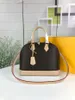 2022 Designer luxury Leather alma BB Tote Women Shoulder Bags Shell Messenger Bag Handbags Purse Ladies Cosmetic Crossbody