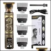 Ferramentas de estilo de cuidado do aparador de cabelo Produtos Clipper Electric Razor Men Steel Head Shaver Gold com entrega USB Drop 2021 MC