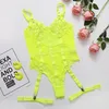 Formadores de mujeres Mujeres Sexy Body Corset Lace Bordado Malla Ropa interior Push Up Bra Disfraces Eróticos Lencería Sensual Porn Pierna Ligas Bon