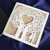 Tree Laser Cut Wedding Invitations Hollow Valentines Day Greeting Card Customized Printing 50 Pieces 220711