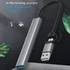 Estação de acoplamento de cubos Compact USB 3.0 Tipo-C Adaptador de cubo 5 em 1 Plug Play StationUSB