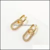Body Arts Copper Dangle Zircon Rec Earring Hoop Geometric Cz Earrings For Women And Girls Drop Delivery 2021 Topscissors Dhgyi