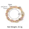 Hip Hop Kupfer Intarsien Rosa Zirkon Tennis Armband Männer Frauen Diamant Gemischt 7 zoll 8 zoll Kristall Armbänder Schmuck Accessories231S