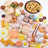 84PCS cucina giocattolo ragazze taglio pizza cinese cibo occidentale gioco di imitazione fare casa giocattolo cucina per bambini giocattoli educativi regalo del bambino LJ201211