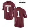 CeoC202 1 Kyler Murray NCAA College Football Jersey per uomo donna gioventù doppia cucitura nome numero bianco rosso crema