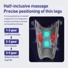 Massaggiatore elettrico per gambe EMS Rimozione cellulite per polpacci Modellamento Temperatura costante Impacco caldo Massaggio vibrante Decine Bellezza delle gambe