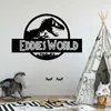 Boys Room Decor Wall Sticker Custom Name Vinyl Decal Dinosaur Style paper Art B309 220607