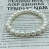 Handmade strands knotted bracelet natural 8-9mm white freshwater pearl 20cm for women jewelry fashion gift