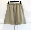 Designer Ess Männer Sommer Shorts Hose Baumwolle Sport Kurze Höschen Mode Einfarbig Straße Länge Kordelzug Hosen Knie Strand Casual