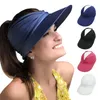 Femmes Sport vide haut chapeaux été large bord chapeau de soleil Protection contre le soleil visière séchage rapide casquette casquettes de Baseball M4082