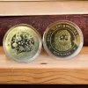 Santa Claus Wishing Coin Collectible Gold Plated Souvenir Collection Gift Merry Christmas Commemorative FY36089356691