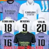 2022 Benzema Finale voetbaltrui 22 23 voetbalhirt Vini Jr Camavinga Tchouameni Real Madrids Valverde Hazard Asensio Modric Camiseta Men Kids Kit 2023 Uniformen