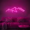 OHANEONK Neon Sign Custom Mountain Light LED Wall Window Hanging Setting Acrylic Decoration Indoor for Home Room Bedroom Decor 220623