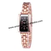 Montres-bracelets E-LY 033 Gros Bracelet Grand Nombre Montre Dames Alliage Quartz Dot Montres Rectangle Femmes Montre-Bracelet Montres