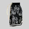 Verano Harajuku hombres pantalones cortos Bandana patrón moda Hip Hop para hombre pantalones cortos pantalones elásticos Wais hombre pantalones casuales 220712