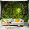 Tapestry Mountain Sea Jungle Carpet Wall Hanging Bohemian Nature Landscape Psyc