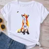Fashion Graphic T Shirt Plane Lovely Sweet Clothes Summer Tee Ladies Cartoon Clothing Short Sleeve Women T-shirt Female Top