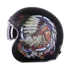 Casques de moto Hommes Casque Café Racer Vintage Motocross Moto Rétro Moto Équitation Visage Ouvert Scooter Casque Casco