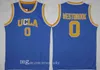 SJZL98 UCLA Bruins College Basketbal Russell Westbrook Lonzo Ball Zach Lavine Reggie Miller Bill Walton Kevin Love Blue Jersey Size S-2XL