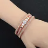 Braccialetti di fascino scintillanti fulling con fibbia di strass con fibbia magnetica di pelle magnetica Bangles Dichiarazione Pulsera Mujercharm Kent22