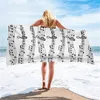 Upetstory Soft Beach Music Note Design Bagno in microfibra per adulti Doccia rettangolare in stile artistico Asciugamano Toalla personalizzato 220707