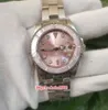 Excelente reloj de moda de alta calidad SUB 116610 36 mm Esfera rosa Bisel de cerámica Acero inoxidable Luminiscente 2813 Movimiento Mecánico 239a