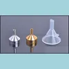Metal Small Aluminum Mini Funnel For Per Transfer Diffuser Bottle Liquid Oil Filling Lab Qw7003 Drop Delivery 2021 Other Kitchen Tools Kitch