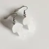 Pendientes colgantes de piedra natural Amatista Aventurina Cristal de cuarzo rosa Ágatas Tallados a mano Pendientes de acero inoxidable de hongo de 2 cm