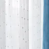 Zasłony zasłony białe paski lniane tiul zabieg okna do sypialni Japan Style Sheer Voile salon Room Rinki DecorCurtain